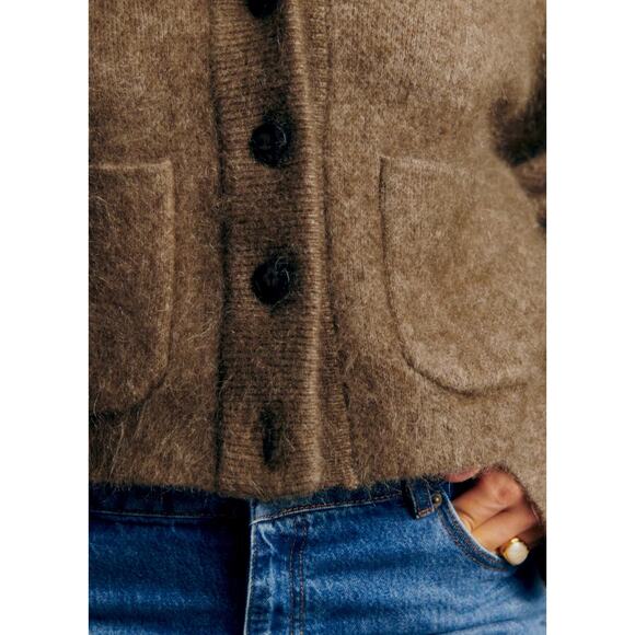 ‼️Last two days it will be listed‼️Sezane Thais Jacket in Dark Taupe XL BNWT 🐻✨ - Picture 2 of 9